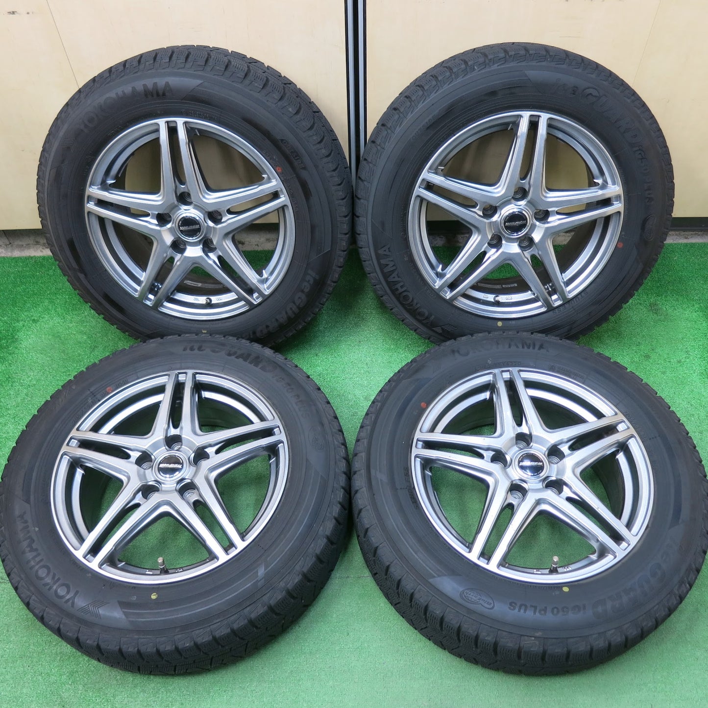 [送料無料]バリ溝！20年！9.5分以上★スタッドレス 205/65R16 ヨコハマ アイスガード iG50 プラス WAREN HOT STUFF ヴァーレン PCD114.3/5H★3041504ヒス