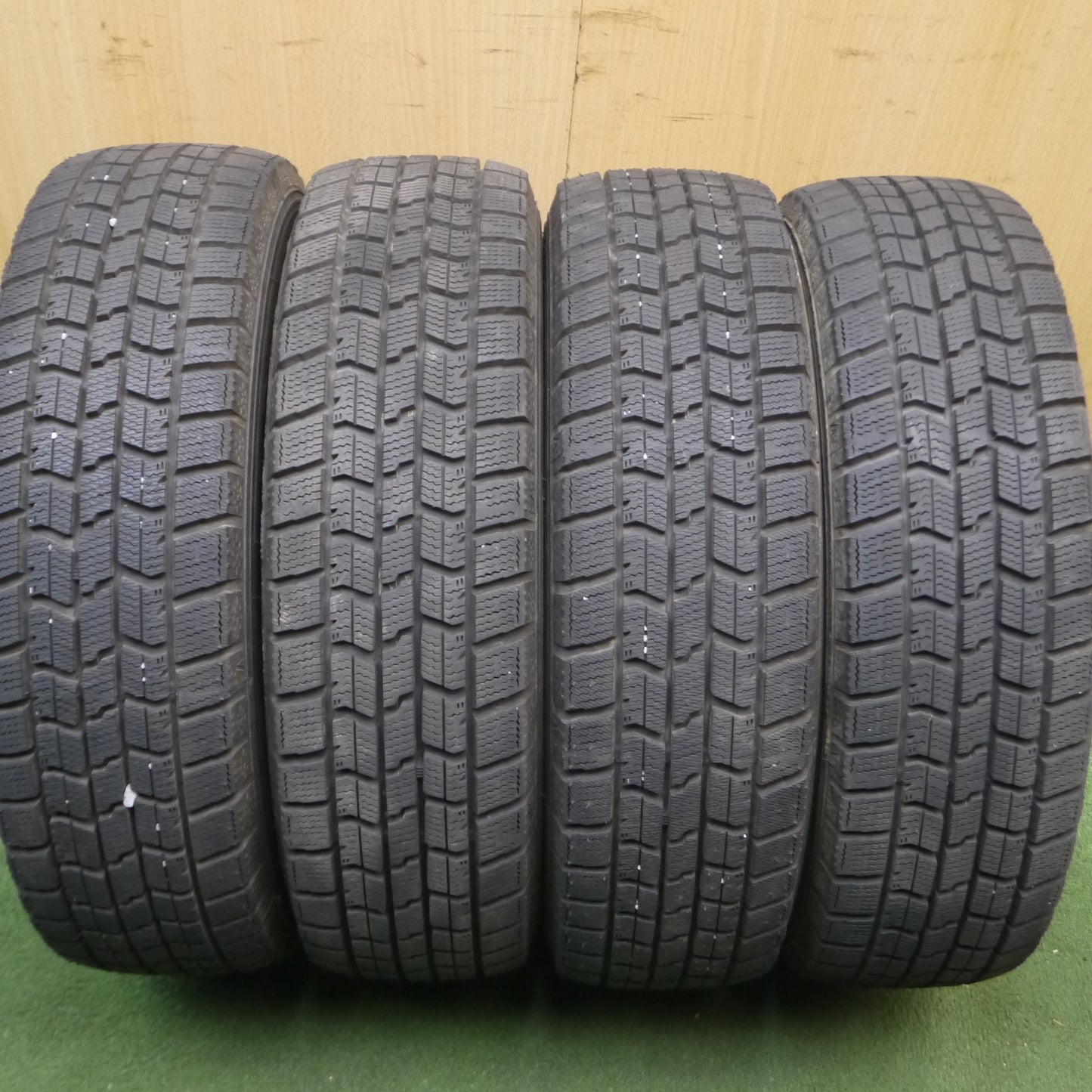 *送料無料*バリ溝！22年！9.5分★スタッドレス 155/65R13 グッドイヤー アイスナビ7 Exceeder エクシーダー 13インチ PCD100/4H★3102301Hス