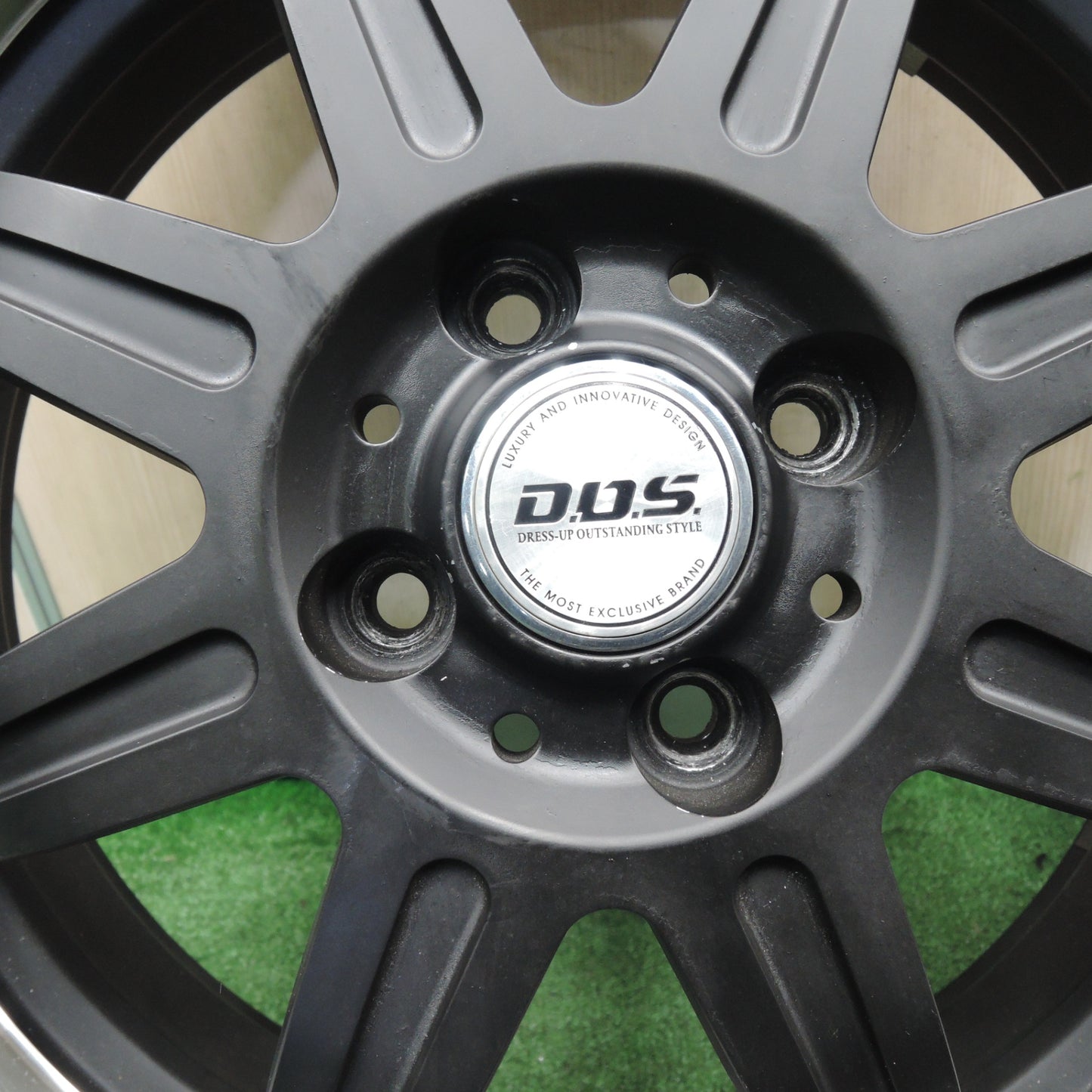 *送料無料* バリ溝！キレイ！9.5分★195/40R17 エコノミスト ATR-K D.O.S. DOS 社外 アルミ 17インチ PCD100/4H★4030604TNノ