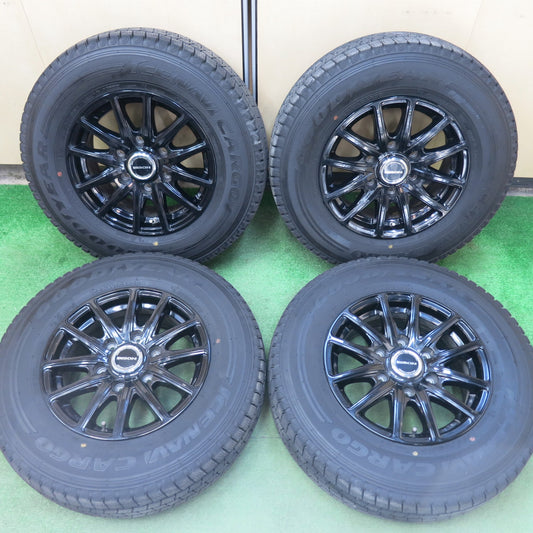 [送料無料]バリ溝！20年！9.5分★ハイエース 等 195/80R15 107/105L スタッドレス グッドイヤー アイスナビ カーゴ BISON バイソン PCD139.7/6H★3040105ヒス