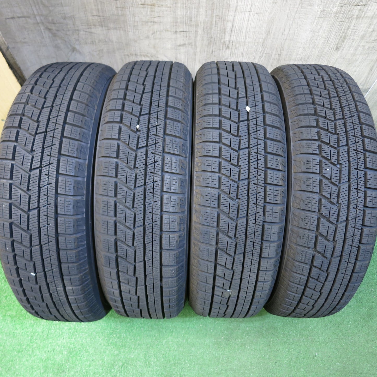 [送料無料]バリ溝！22年！キレイ！ほぼ10分★スタッドレス 155/65R14 ヨコハマ アイスガード iG60 MiLLOUS ミルアス 14インチ PCD100/4H★3041202Hス