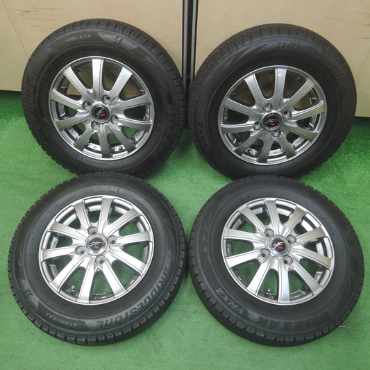 *送料無料*バリ溝!21年!キレイ!8.5分★スタッドレス 145/80R13 ブリヂストン ブリザック VRX2 Fang ファング 13インチ PCD100/4H★3122703SYス