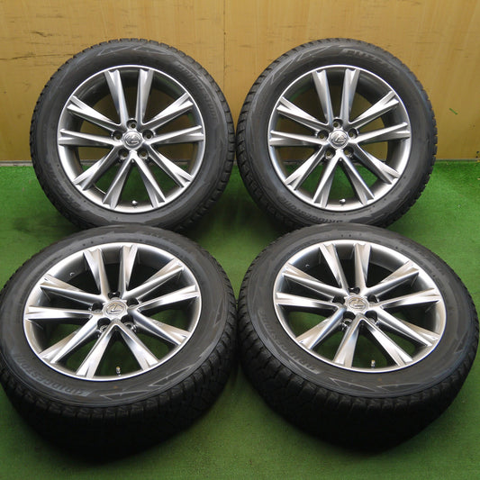 [送料無料]バリ溝！キレイ！8.5分★レクサス 10系 RX Fスポーツ 純正 235/55R19 スタッドレス ブリヂストン ブリザック DM-V2 19インチ PCD114.3/5H★3070704クス