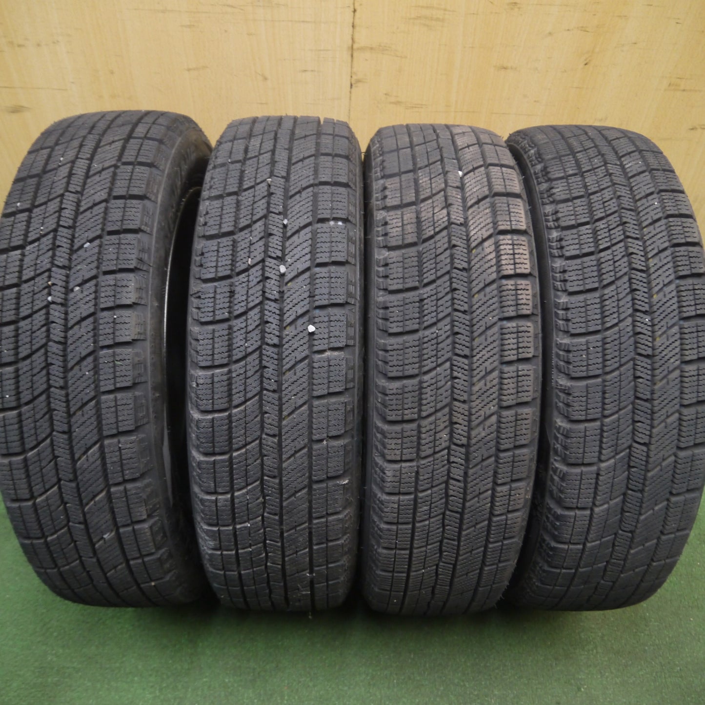 *送料無料* バリ溝！21年！キレイ！ほぼ10分★スタッドレス 155/65R14 ナンカン アイスアクティバ AW-1 Verthandi ヴェルザンディ 14インチ PCD100/4H★4022802Hス