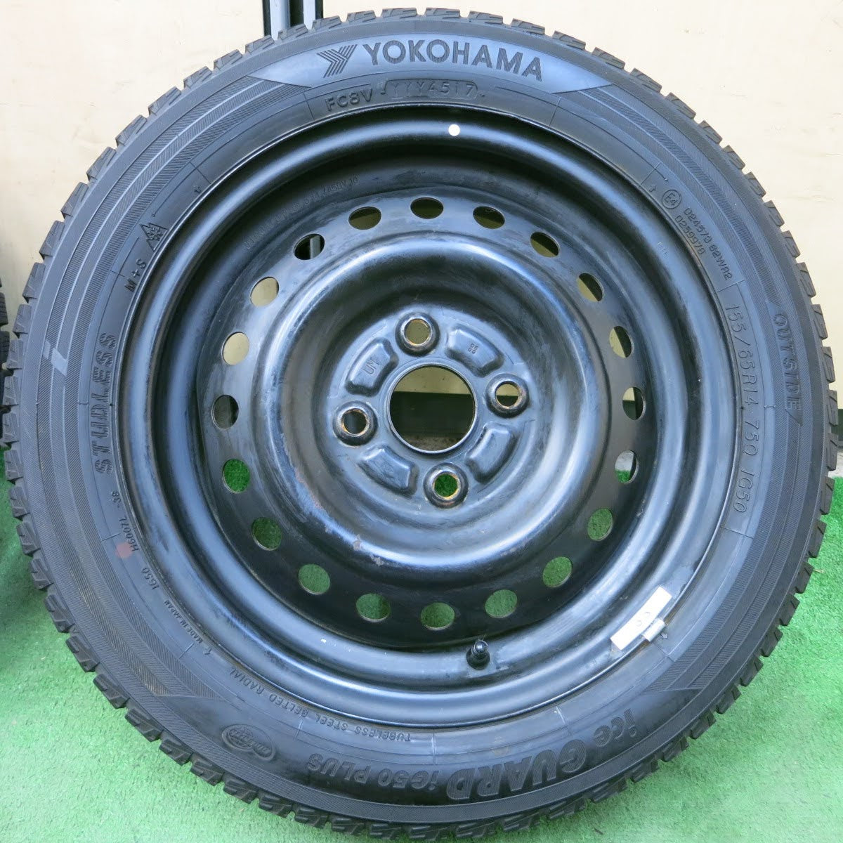 ヨコハマ アイスガードig50プラス 155/65R14走行距離少なめ