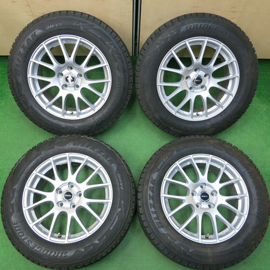 *送料無料*バリ溝!キレイ!9分★スタッドレス 225/65R17 ブリヂストン ブリザック DM-V2 TOPRUN トップラン 17インチ PCD114.3/5H★4011005イス