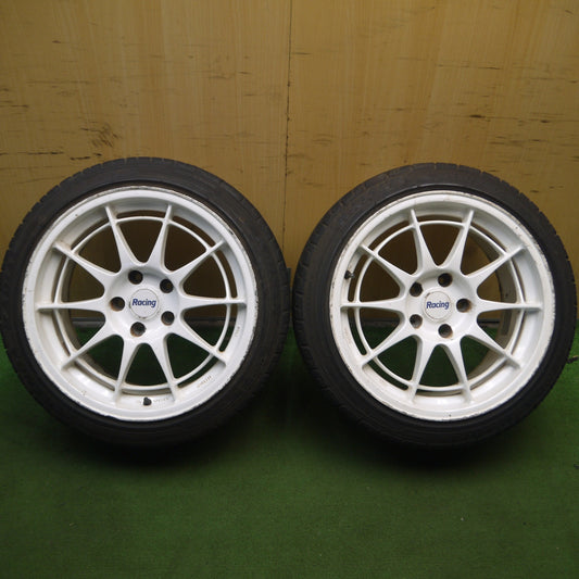 *送料無料* 2本価格★Racing ENKEI NT03 215/45R17 ケンダ ラジアル カイザー 17インチ エンケイ PCD114.3/5H★4030608Hノ