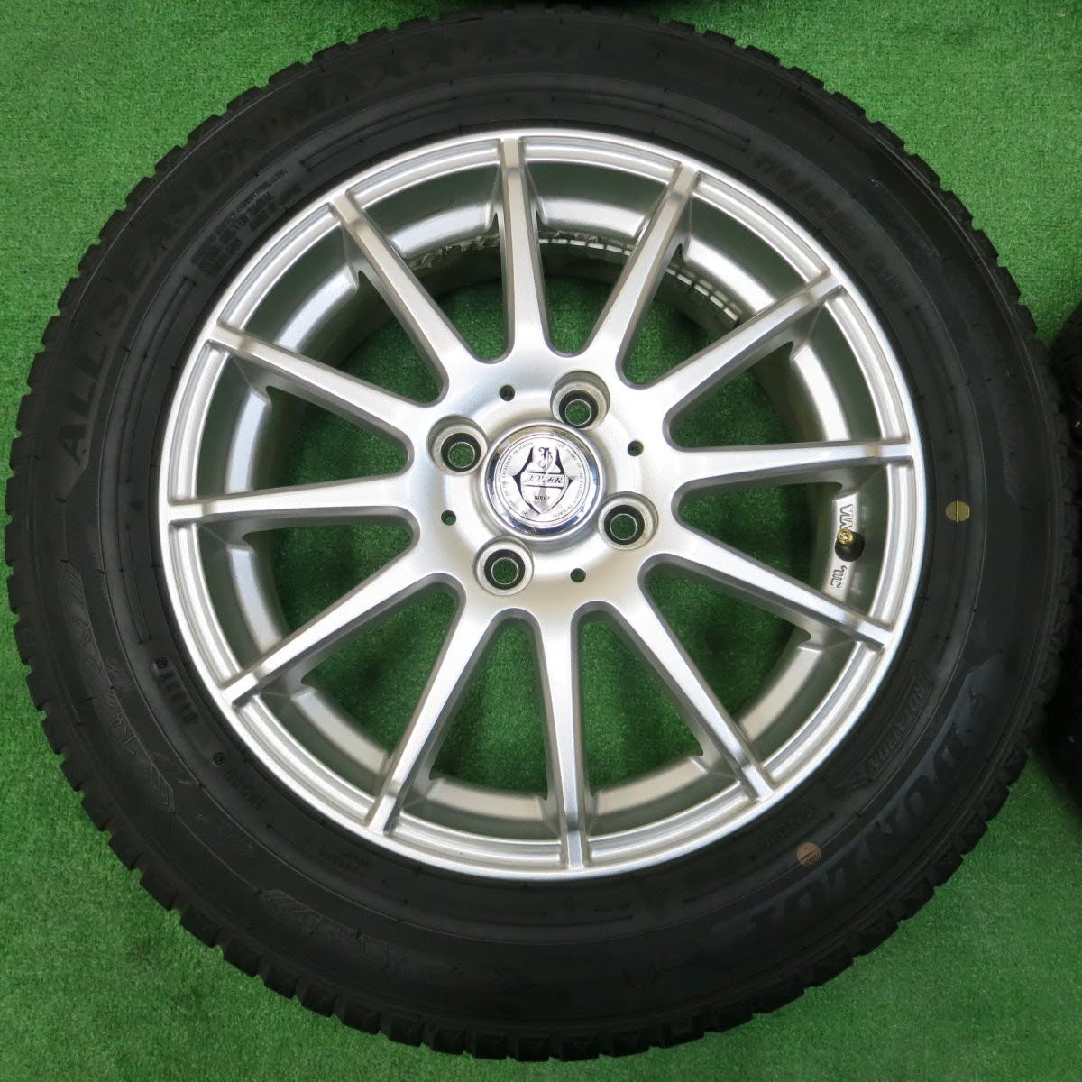 [送料無料]バリ溝！21年！キレイ！9.5分★175/65R15 ダンロップ ALL SEASON MAXX AS1 JOKER weds ジョーカー 15インチ PCD100/4H★3111807イオ