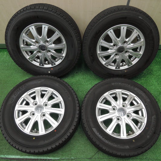 *送料無料*バリ溝!21年!キレイ!9.5分★スタッドレス 145/80R12 86/84N ヨコハマ アイスガード iG91 MiLLOUS ミルアス 12インチ PCD100/4H★4010502HAス
