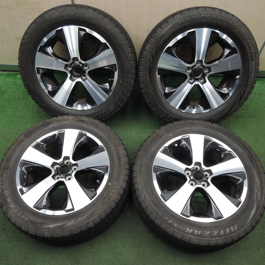 *送料無料* バリ溝！8.5分★スバル フォレスター XV 純正 225/55R17 スタッドレス ブリヂストン ブリザック VRX 17インチ PCD100/5H★4030209HAス