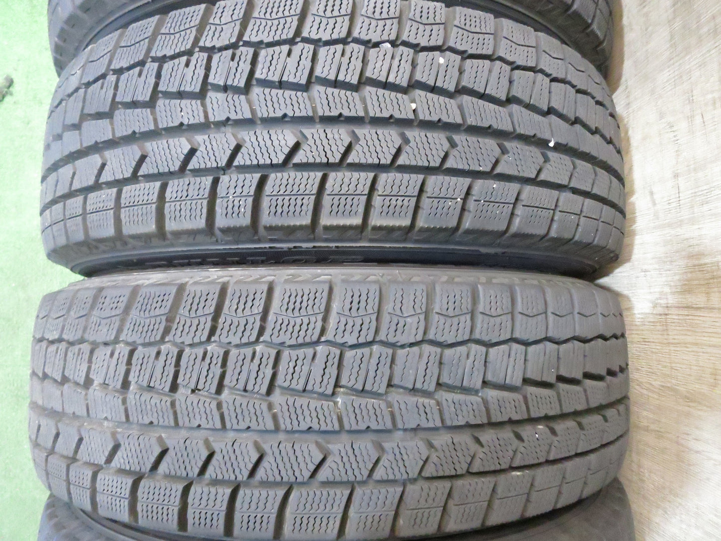 [送料無料]バリ溝！19年！キレイ！9.5分★スタッドレス 175/65R15 ダンロップ ウインターマックス WM02 ZELERNA 社外 アルミ 15インチ PCD100/4H★3022002Hス