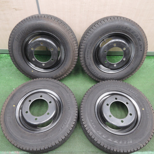 *送料無料* 4本価格!21年★トラック タイタン バネット等 155R12 8PR スタッドレス ブリヂストン ブリザック VL1 スチール 12インチ PCD170/6H★4021718HAス