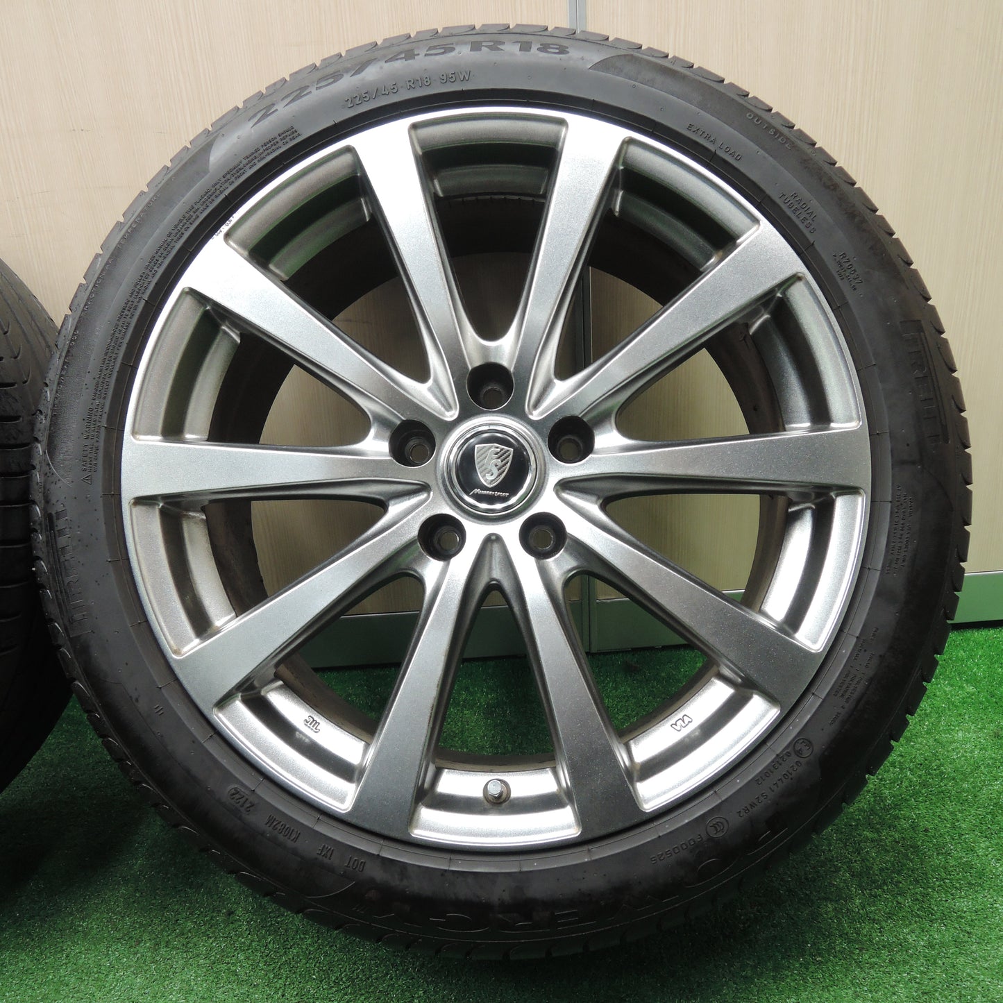 *送料無料*4本価格！22年★225/45R18 ピレリ パワジー MANARAY SPORT マナレイスポーツ 18インチ PCD114.3/5H★4011510NJノ