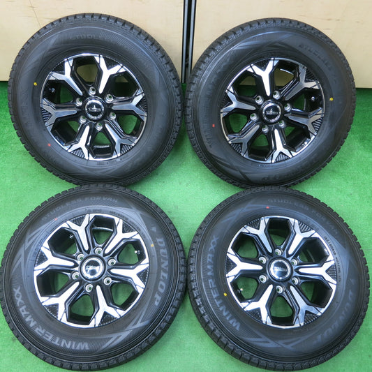*送料無料*超バリ溝！23年！綺麗！ほぼ10分★ハイエース等 195/80R15 WILD CRUISING スタッドレス ダンロップ ウインターマックス SV01 PCD139.7/6H★3121606イス