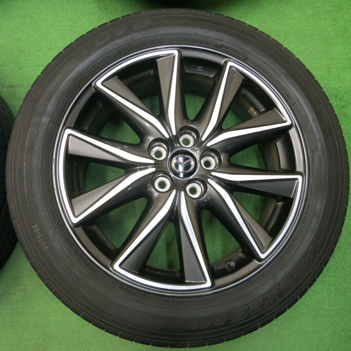 *送料無料* キレイ★マツダ CX-5 純正 225/55R19 トーヨー プロクセス R46 19インチ PCD114.3/5H★4021601イノ