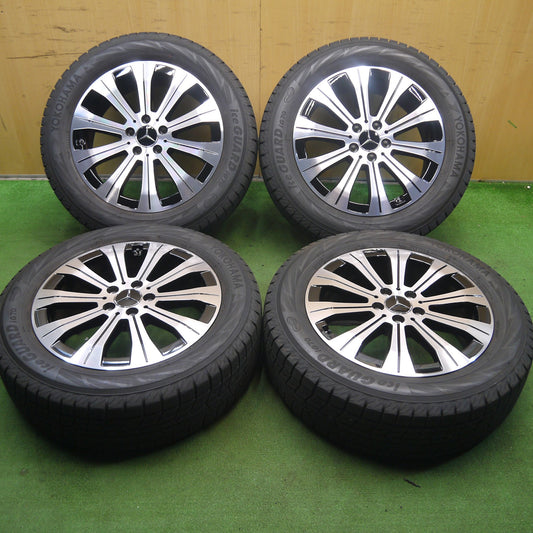 [送料無料]バリ溝！22年！キレイ！ほぼ10分★ベンツ EQA W243 H243 純正 215/60R18 スタッドレス ヨコハマ アイスガード iG70 18インチ PCD112/5H★3070705Hス