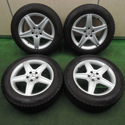 *送料無料*バリ溝!キレイ!9.5分★ベンツ等 AGA 215/60R17 スタッドレス ダンロップ ウインターマックス WM02 17インチ PCD112/5H★3121806TNス