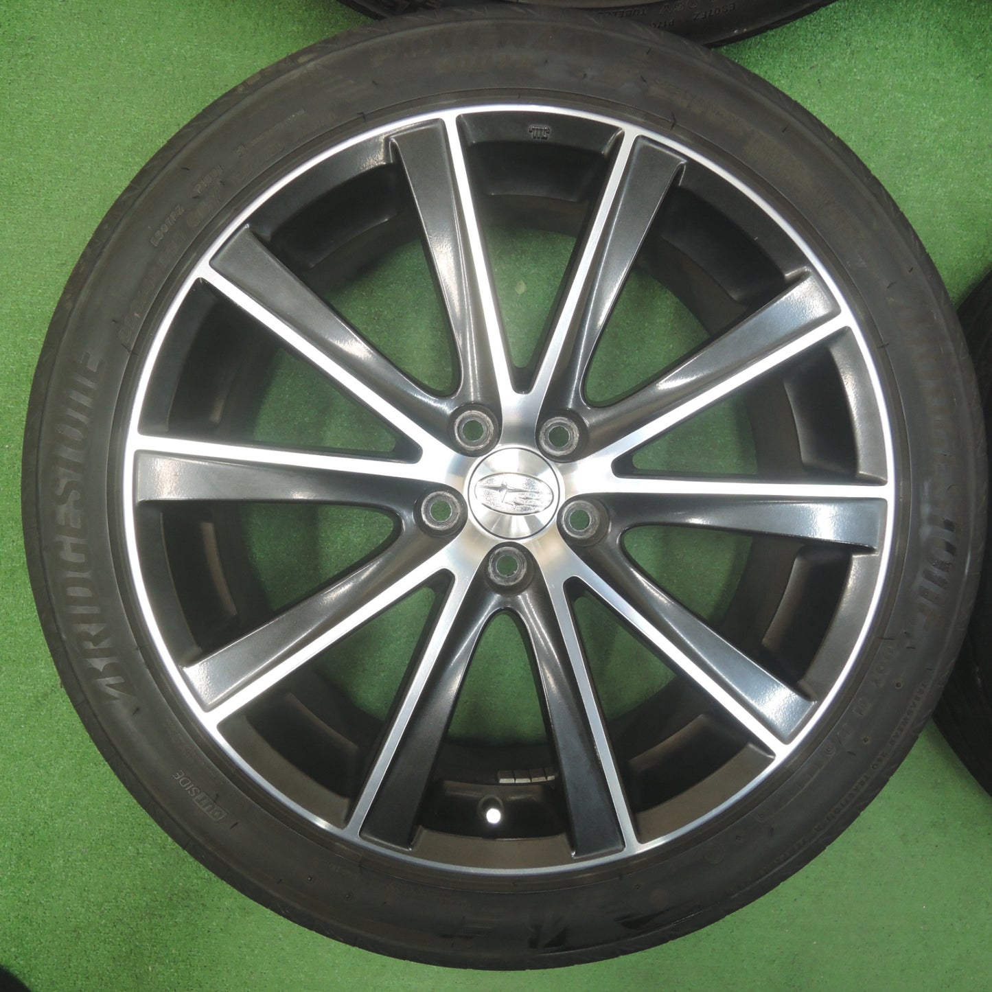 *送料無料* キレイ★スバル レガシィ 純正 225/45R18 ブリヂストン ポテンザ S007A 18インチ PCD100/5H★4020207SYノ