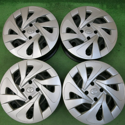 [送料無料]キレイ★トヨタ アクア 純正 スチール ホイール 15インチ 15×5.5J PCD100/4H★3080902ヒホ