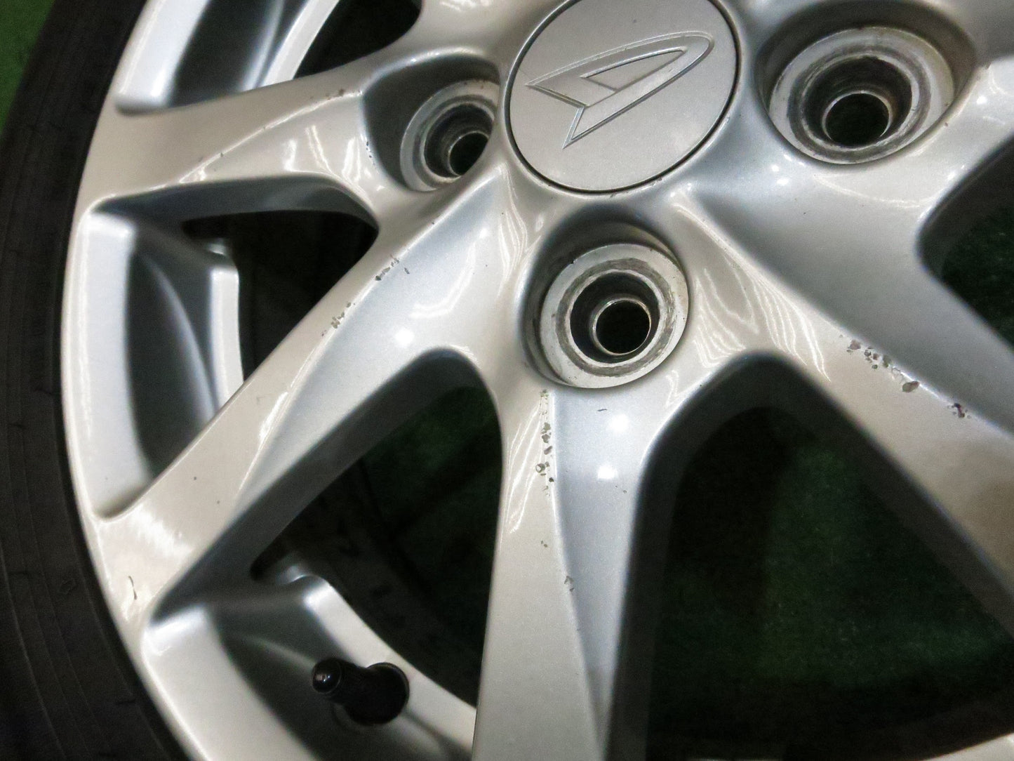 [送料無料]バリ溝！20年！9分★ダイハツ ムーヴ 純正 155/65R14 スタッドレス ダンロップ ウインターマックス WM02 14インチ PCD100/4H★3011107Hス