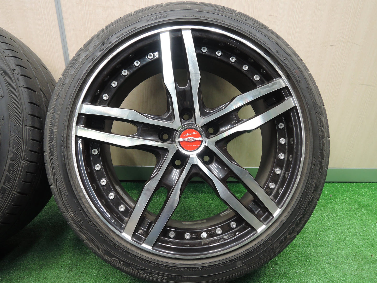 [送料無料]4本価格★SHALLEN XF-55 MONOBLOCK 共豊 225/45R18 グッドイヤー イーグル LS2000 hybridⅡ シャレン モノブロック 18インチ PCD114.3/5H★★3102706HAノ