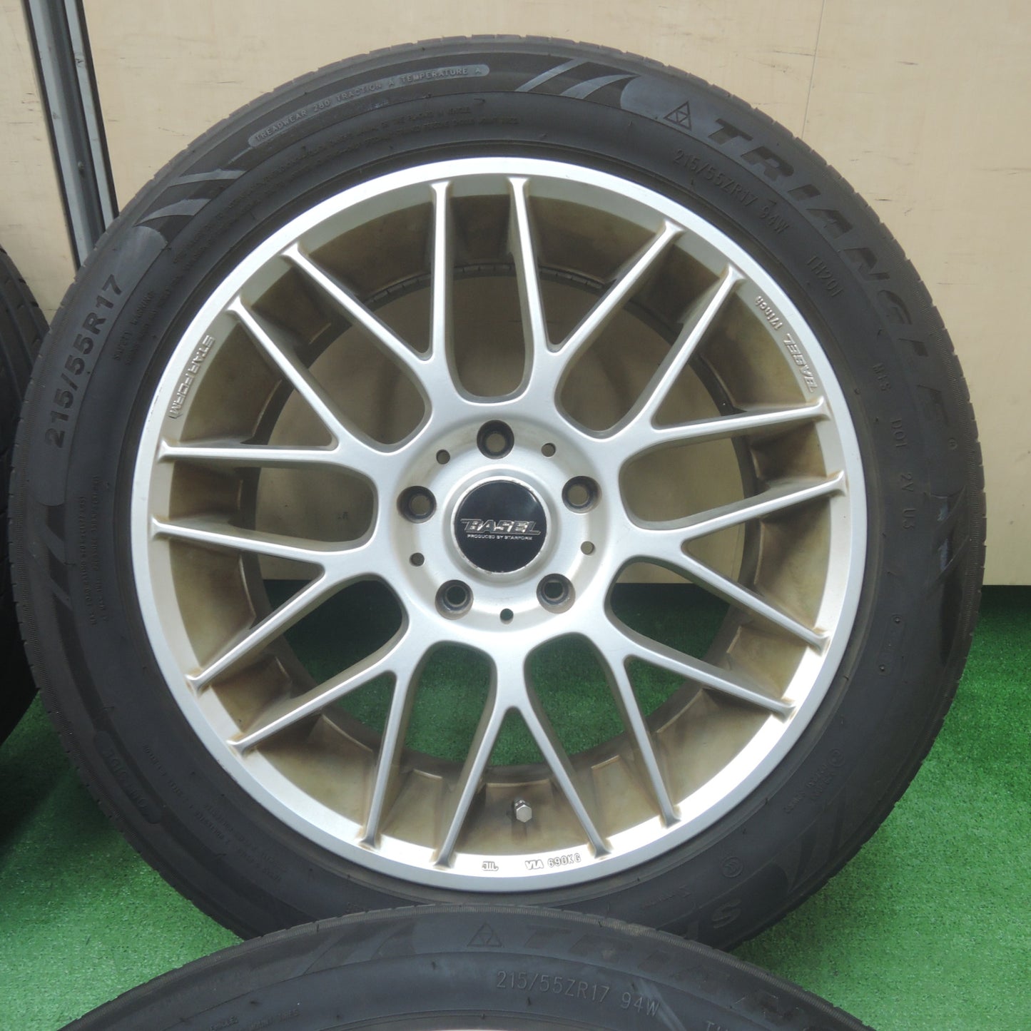 *送料無料* 4本価格★BASEL STARFORM 215/55R17 トライアングル SPORTEX TSH11 バーゼル 17インチ PCD114.3/5H★4020901SYノ