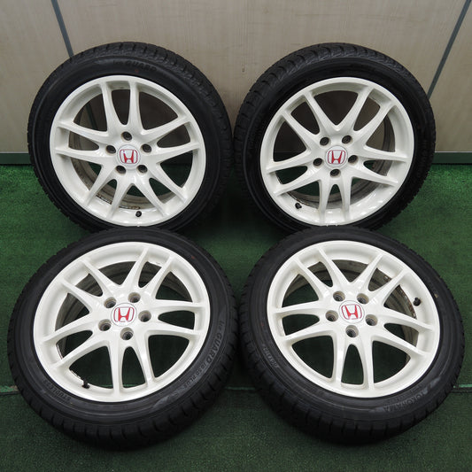 *送料無料*バリ溝！キレイ！9.5分★ホンダ インテグラ DC5 タイプR 純正 205/50R17 スタッドレス ヨコハマ アイスガード iG30 プラス 17インチ PCD114.3/5H★3121403NJス