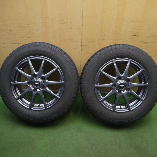 *送料無料* バリ溝!21年!キレイ!8.5分★スタッドレス 195/65R15 トーヨー オブザーブ ガリット GIZ VEILER 15インチ PCD114.3/5H★4022703Hス
