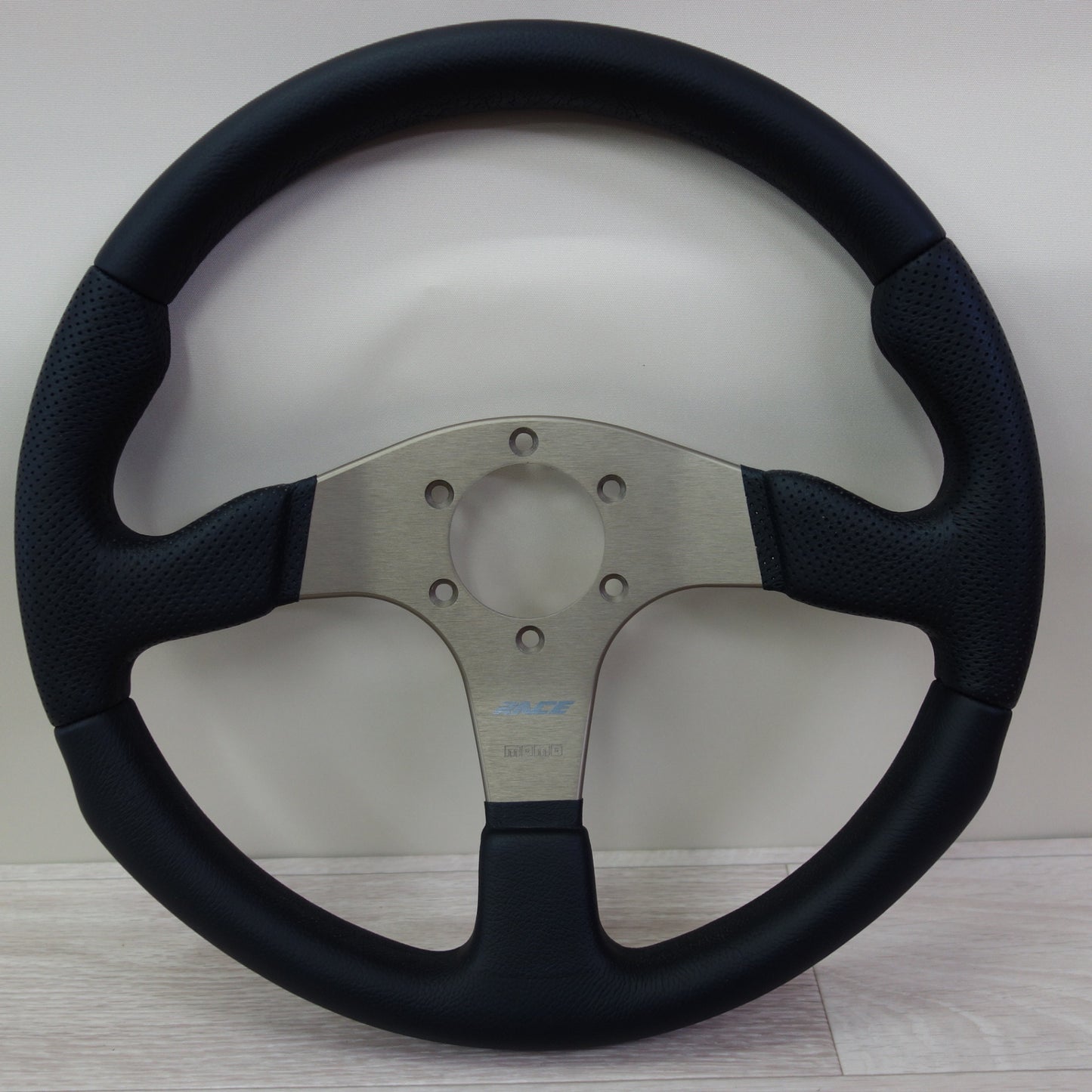 [送料無料] 美品☆MOMO モモ ステアリング ハンドル レース 350mm R-11 35パイ BK☆