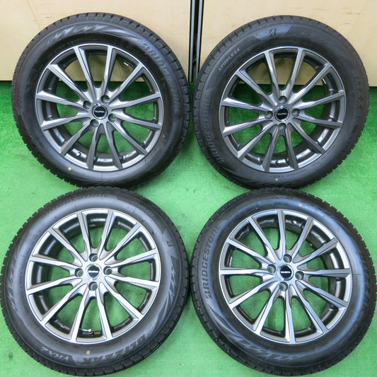 *送料無料*バリ溝！22年！キレイ！9.5分★スタッドレス 195/60R17 ブリヂストン ブリザック VRX2 BALMINUM バルミナ 17インチ PCD100/4H★3120903イス