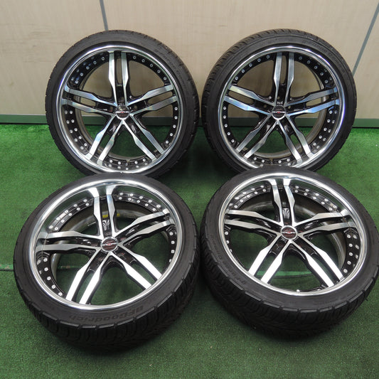 *送料無料*バリ溝！22年！9.5分★Shallen XF-55 AME 245/35R20 BFグッドリッチ g-Force Comp-2 シャレン PCD114.3/5H★3111402NJノ
