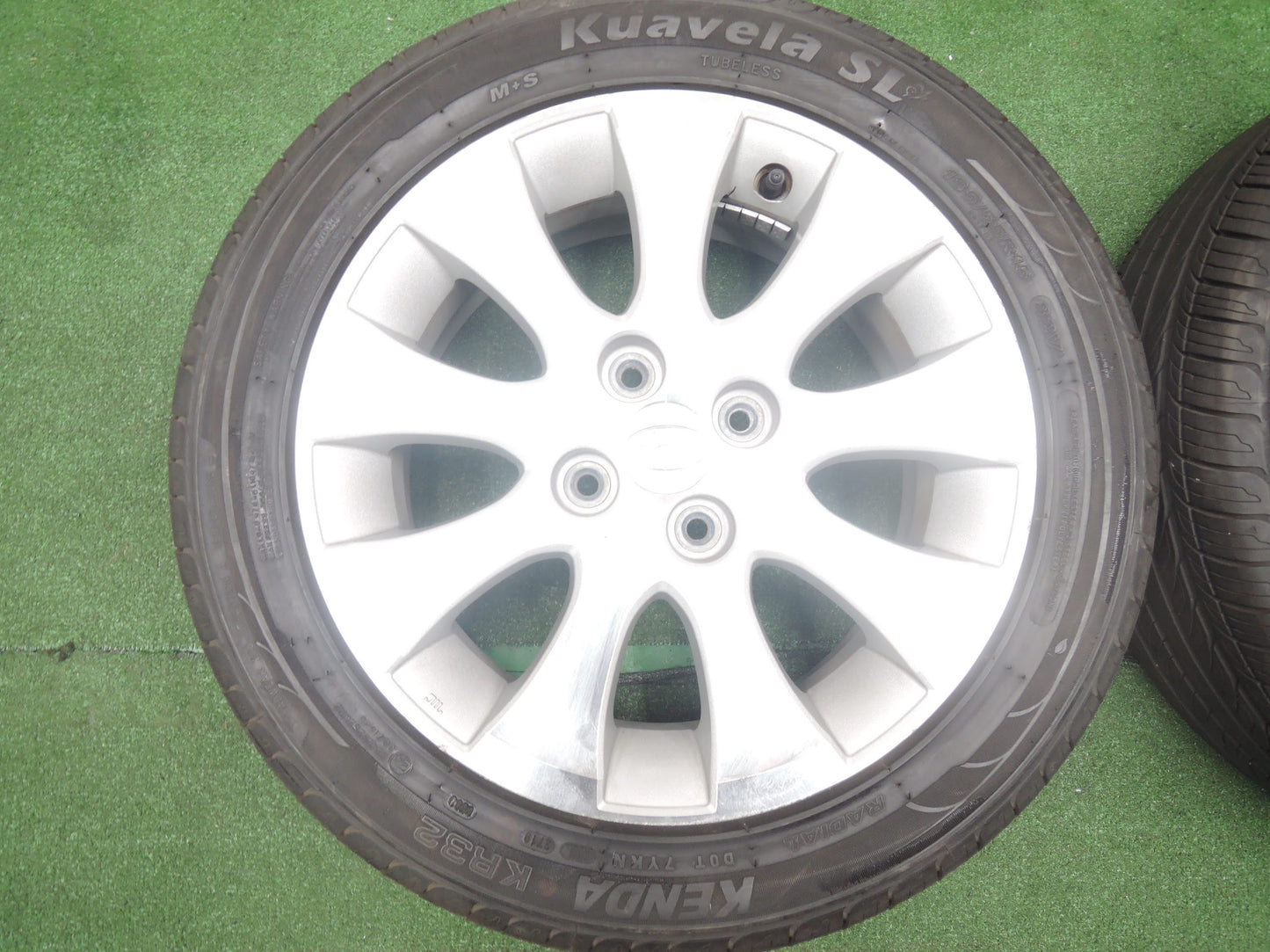 [送料無料]バリ溝！19年！9.5分★スバル デックス 純正 ENKEI 185/55R15 ケンダ KR32 Kuavela SL 15インチ PCD100/4H エンケイ★3102810HAノ