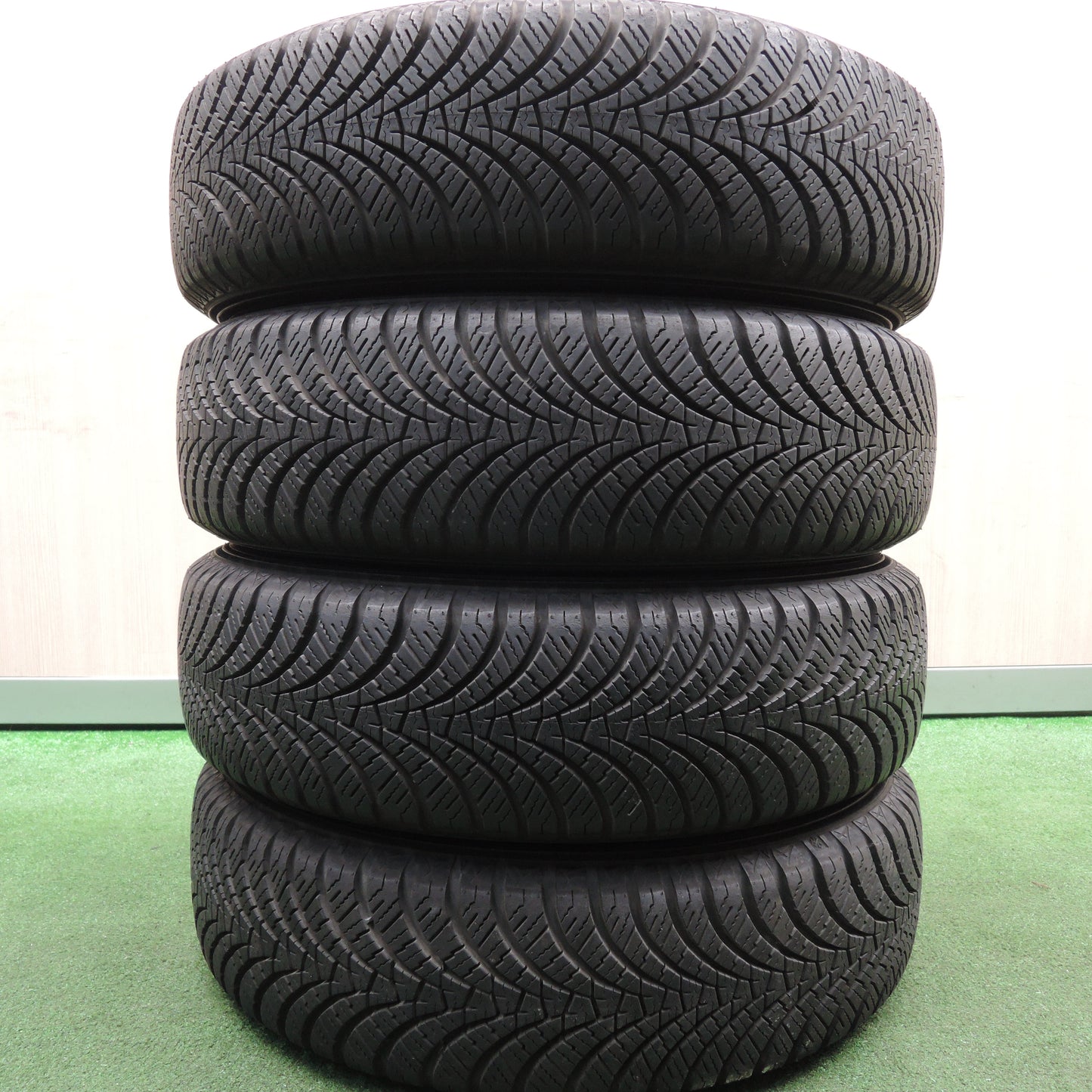 *送料無料*バリ溝！20年！9.5分★ホンダ N-BOX 純正 スチール 155/65R14 ダンロップ オールシーズンマックス AS1 PCD100/4H★3121607HAノ