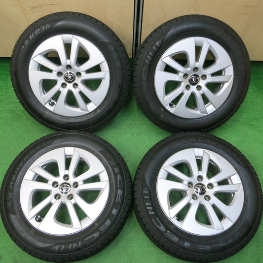 *送料無料*超バリ溝!22年!ほぼ10分★トヨタ 50系 プリウス 純正 195/65R15 スタッドレス ケンダ KR36 アイステック ネオ 15インチ PCD100/5H★3121902イス