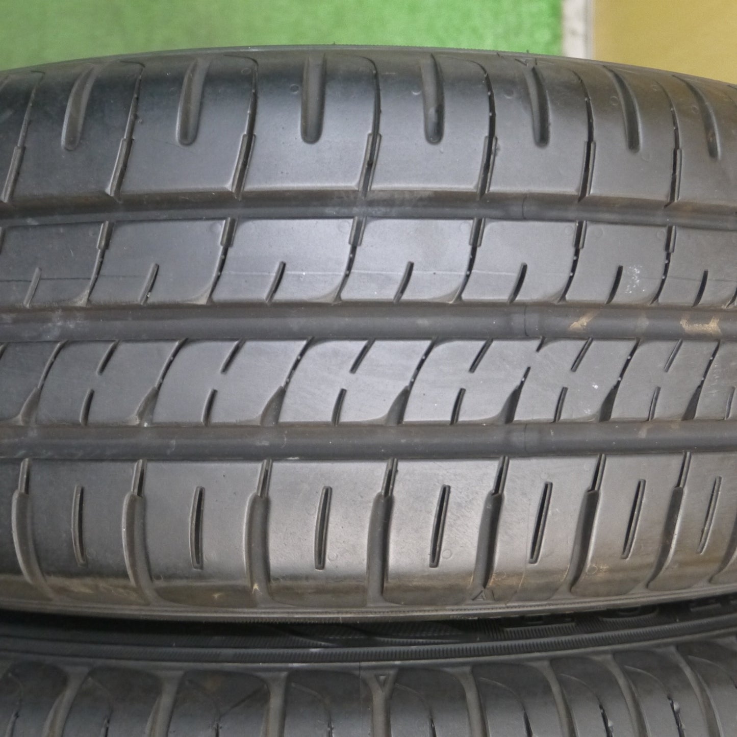 *送料無料* バリ溝！22年！キレイ！9.5分★マツダ DJ系 デミオ 純正 185/60R16 ダンロップ エナセーブ EC204 16インチ PCD100/4H★4022803KKノ