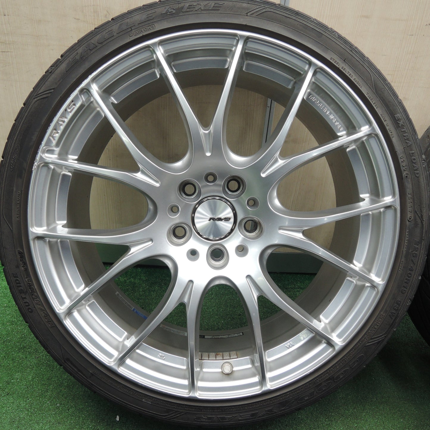*送料無料* 4本価格★RAYS HOMURA 2X7 225/40R19 グッドイヤー イーグル LS EXE レイズ ホムラ 19インチ PCD114.3/5H★4021714HAノ