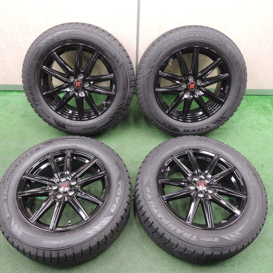 *送料無料*超バリ溝!22年!キレイ!9.5分以上★スタッドレス 225/60R17 トーヨー ウインター トランパス TX SEIN ザイン 17インチ PCD100/5H★3121605TNス