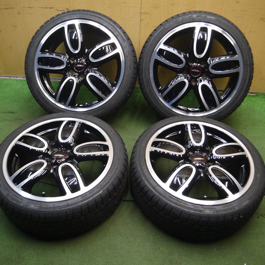 *送料無料*バリ溝!22年!キレイ!ほぼ10分★ミニ クーパー 純正 JOHN COOPER WORKS 215/40R18 スタッドレス ナンカン NK SNOW SV-2 PCD112/5H★3122714Hス
