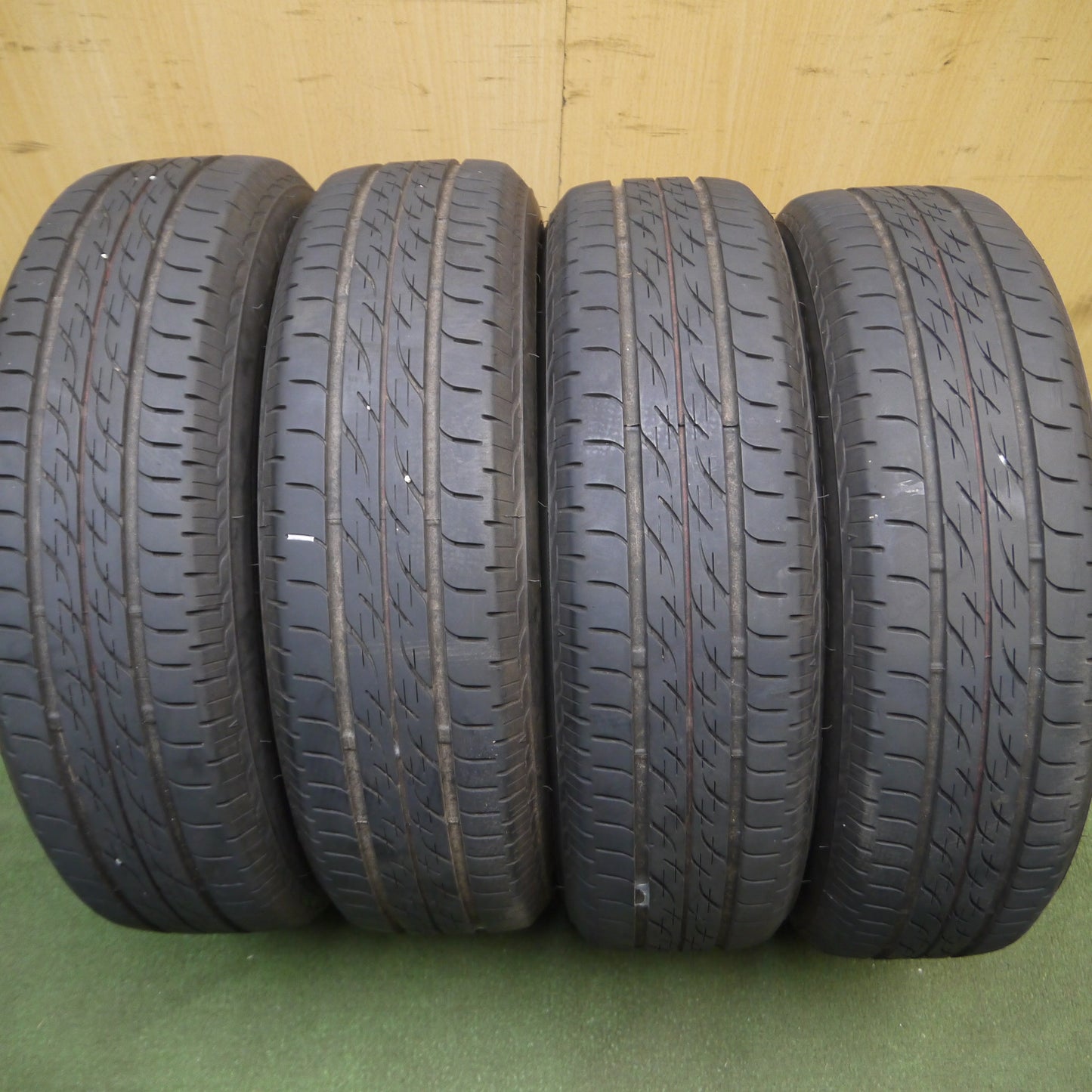*送料無料*バリ溝！22年！キレイ！8.5分★155/65R14 ブリヂストン ネクストリー エコピア BALMINUM バルミナ 14インチ PCD100/4H★4011709Hノ