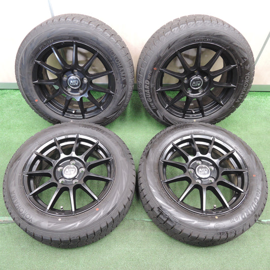 *送料無料*超バリ溝!21年!キレイ!ほぼ10分★ワーゲン等 MSW O・Z 195/60R16 スタッドレス ヨコハマ アイスガード iG70 16インチ PCD112/5H★3121408NJス