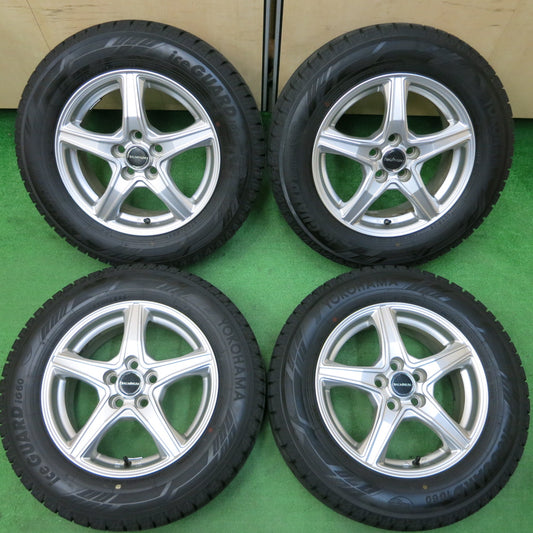 *送料無料*バリ溝!22年!キレイ!ほぼ10分★プリウス等 195/65R15 スタッドレス ヨコハマ アイスガード iG60 BALMINUM バルミナ 15インチ PCD100/5H★3122507イス