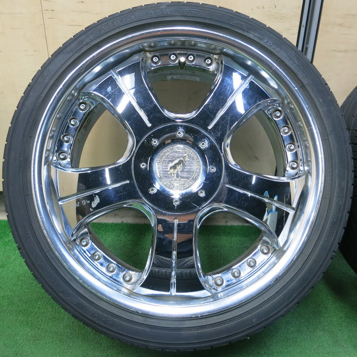 [送料無料]4本価格★LODIO DRIVE PURE SPIRITS SUPER STAR 215/40R18 ヨコハマDNAエコスES300 18インチ PCD100/5H ロデオドライブ ピュアスピリッツ★3092702イノ