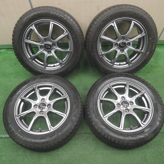 *送料無料*バリ溝！21年！キレイ！9.5分★スタッドレス 185/60R15 ハイフライ Win-turi Verthandi ヴェルザンディ 15インチ PCD100/4H★3110702NJス