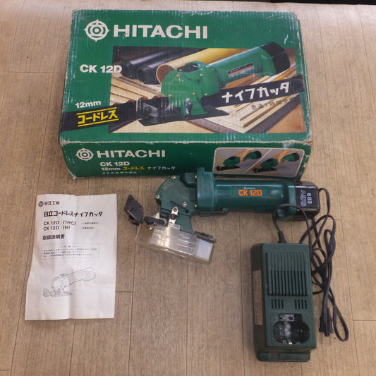 [送料無料]★日立 HITACHI 12mm コードレスナイフカッタ CK12D　蓄電池 EB9　急速充電器 UC12Y　セット★