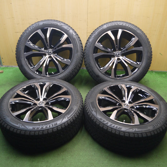 *送料無料*センサー付!バリ溝!21年!綺麗!9分★希少 レクサス RX 純正 オプション ブロンズ 235/55R20 スタッドレス ブリヂストン ブリザック DM-V3 PCD114.3/5H★3122014Hス