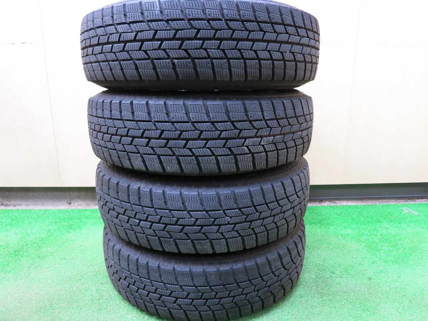 [送料無料]バリ溝！9分★スタッドレス 165/70R14 グッドイヤー アイスナビ6 D.O.S. GaviaLⅡ DOS 14インチ PCD100/4H★2121309ヒス