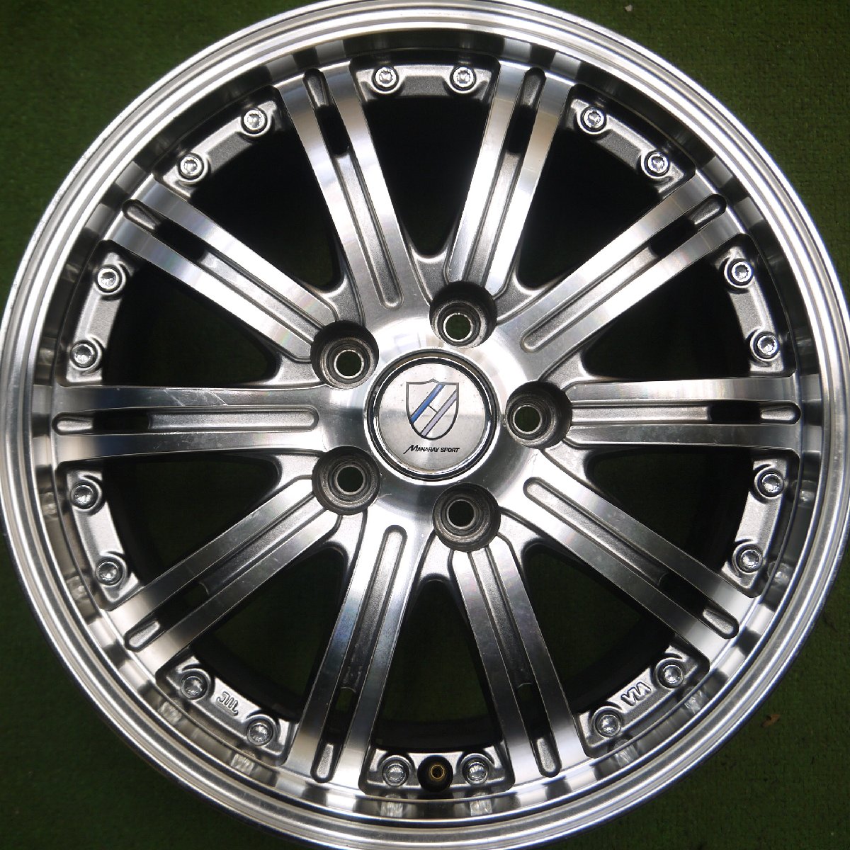 [送料無料]4本価格★MANARAY SPORT ホイール 15インチ 15×6J マナレイスポーツ PCD100/5H★3110605Hホ