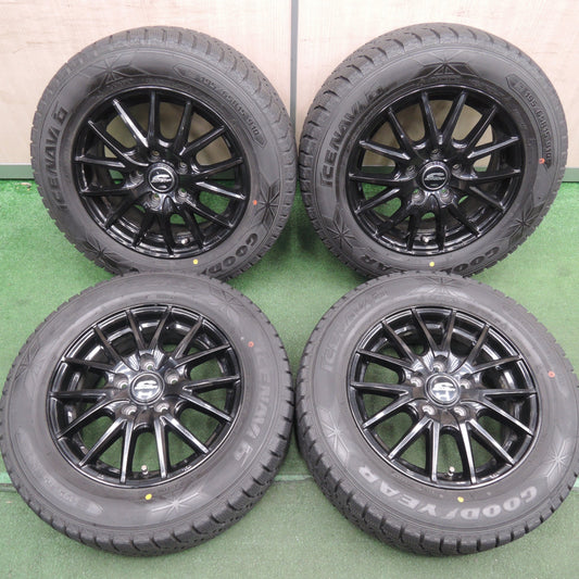 *送料無料* バリ溝!20年!キレイ!9.5分★スタッドレス 195/65R15 グッドイヤー アイスナビ6 SCHNEIDER MiD シュナイダー 15インチ PCD114.3/5H★4020404HAス