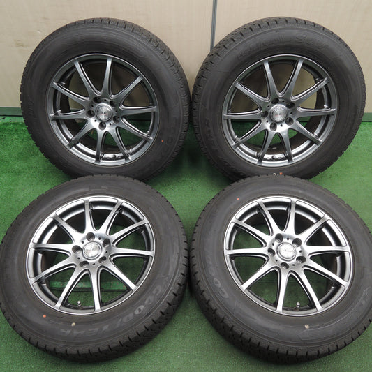 *送料無料*バリ溝!20年!綺麗!9.5分★スタッドレス 225/65R17 グッドイヤー アイスナビ SUV LOXARNY SPORT BADX ロクサーニ PCD114.3/5H★4010504HAス