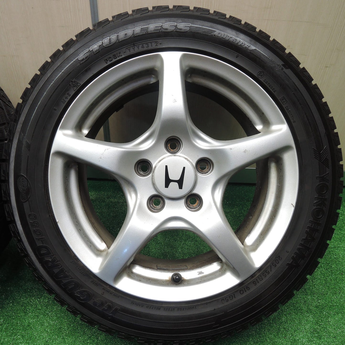 [送料無料]4本価格★ホンダ S2000 純正 205/55R16 スタッドレス ヨコハマ アイスガード iG50 16インチ PCD114.3/5H★3081003NJス